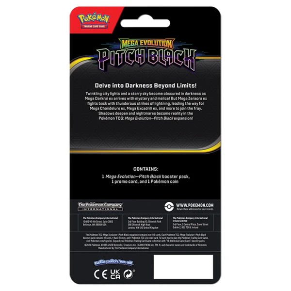 Pokemon TCG: Pitch Black Checklane Blister - Slowpoke Card, Tepig Coin