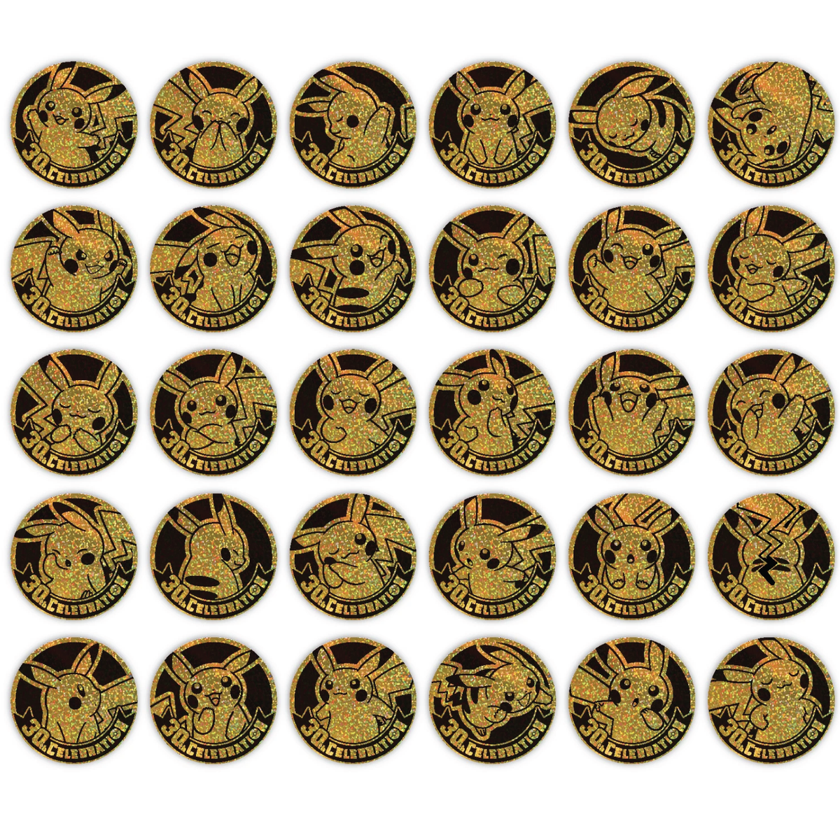 Pokémon TCG: Chinese 30th Celebrations Coin Set (3 Packs, 2 Coins)