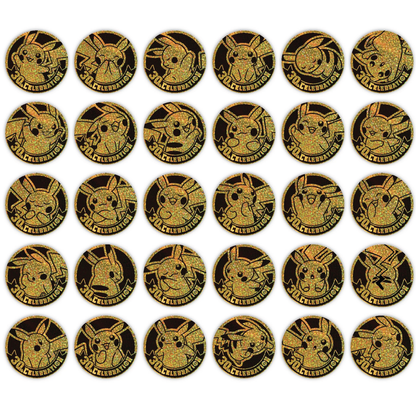 Pokémon TCG: Chinese 30th Celebrations Coin Set (3 Packs, 2 Coins)