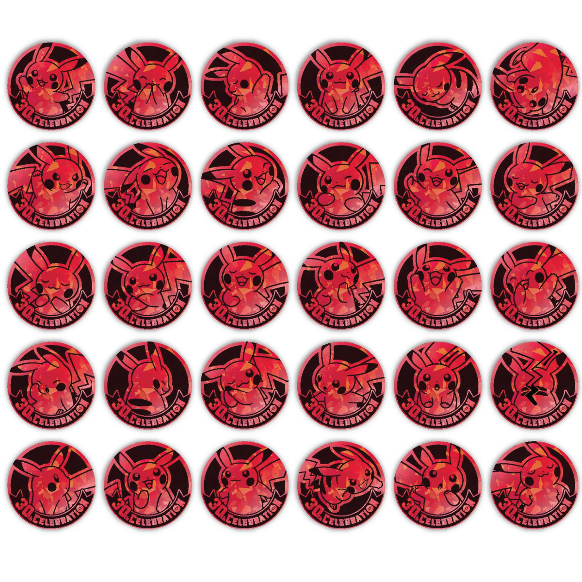 Pokémon TCG: Chinese 30th Celebrations Coin Set (3 Packs, 2 Coins)