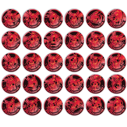 Pokémon TCG: Chinese 30th Celebrations Coin Set (3 Packs, 2 Coins)