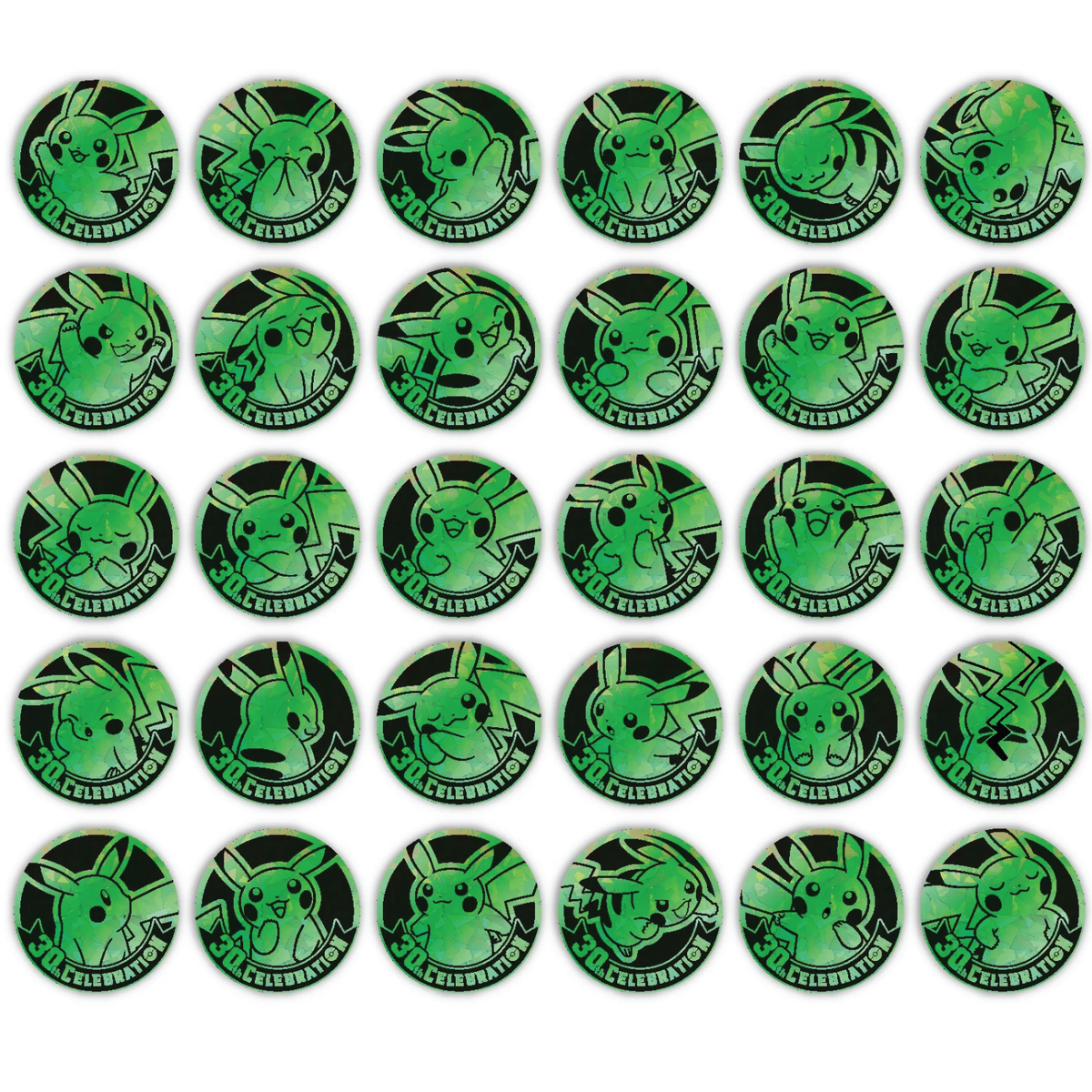 Pokémon TCG: Chinese 30th Celebrations Coin Set (3 Packs, 2 Coins)