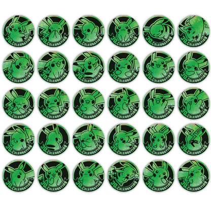 Pokémon TCG: Chinese 30th Celebrations Coin Set (3 Packs, 2 Coins)