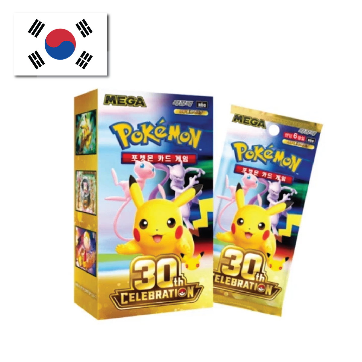 Pokémon TCG: Korean 30th Celebrations Booster Box (20 Booster Packs)