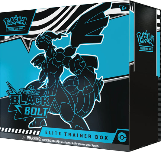Scarlet & Violet: Black Bolt Elite Trainer Box (ETB) [LIVE or SEALED]