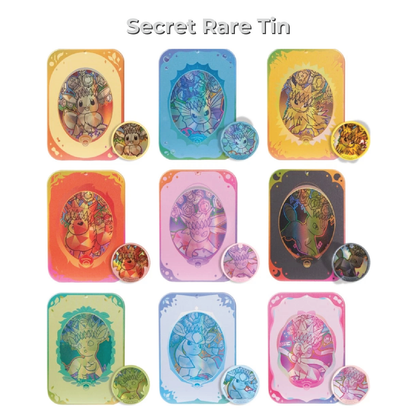 Pokémon TCG: Tin Set- Great Crystal Grand Gathering (Chinese, 1 tin, 1 magnet coin, 2 packs)