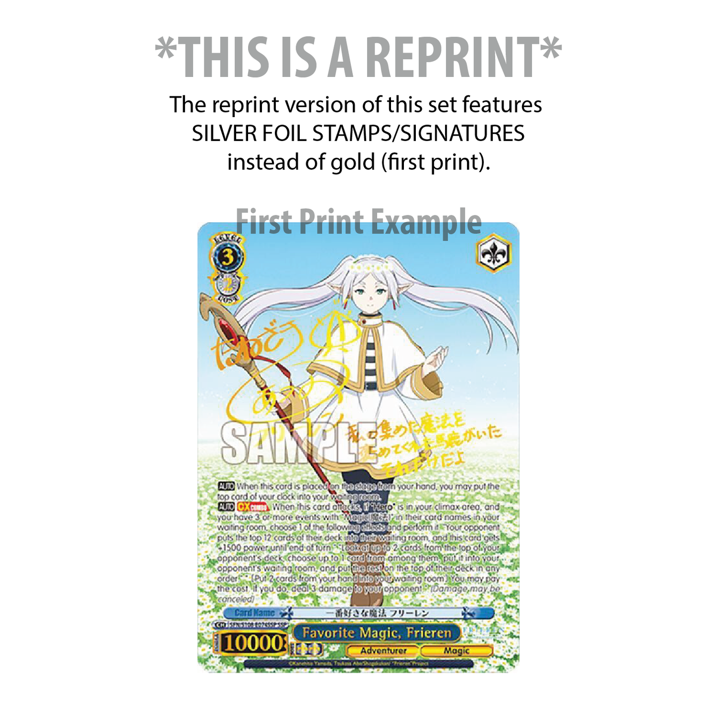 Weiss Schwarz TCG: Frieren Booster Box (REPRINT) English, 12 Packs [LIVE or SEALED]