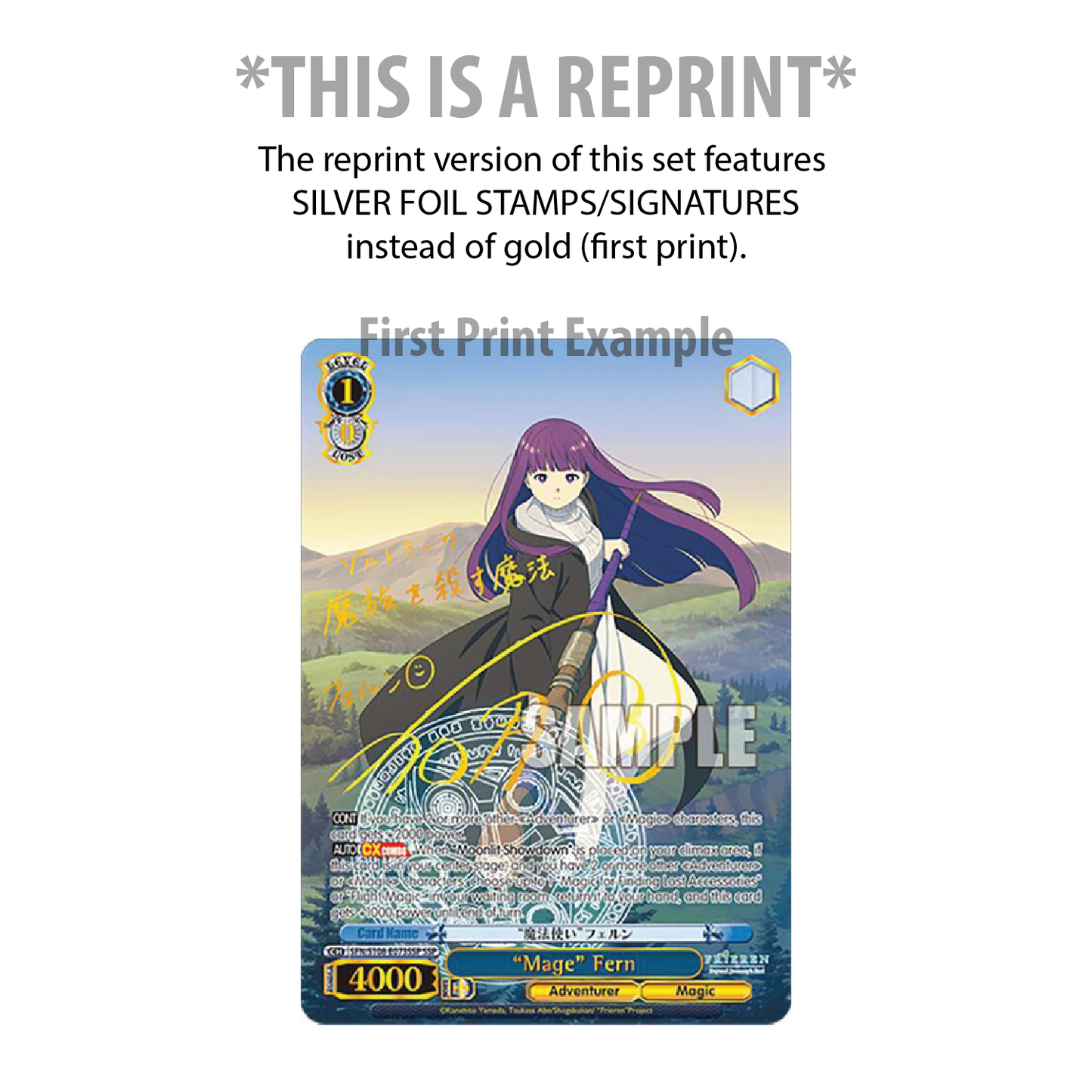 Weiss Schwarz TCG: Frieren Booster Box (REPRINT) English, 12 Packs [LIVE or SEALED]