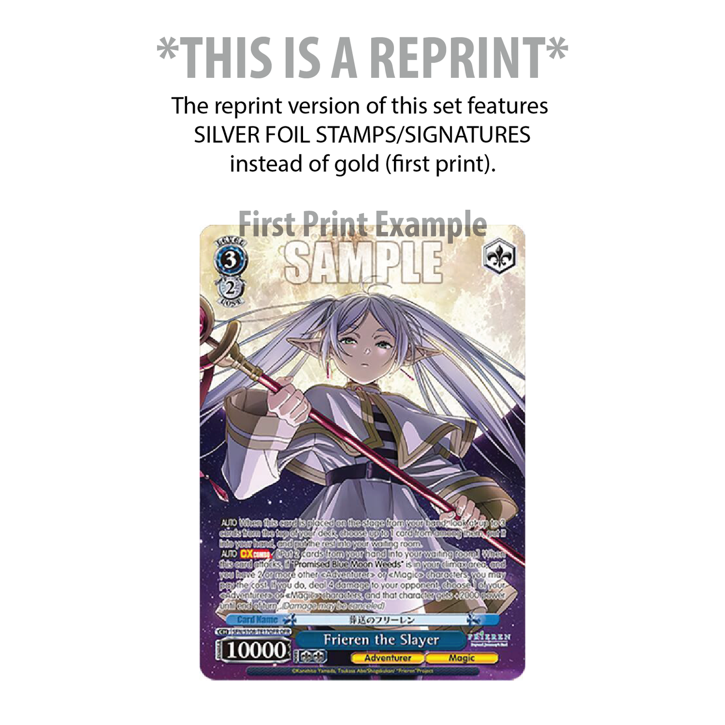 Weiss Schwarz TCG: Frieren Booster Box (REPRINT) English, 12 Packs [LIVE or SEALED]