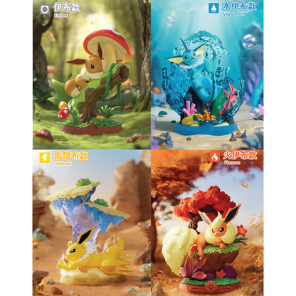 Pokémon Eevee Figurines: Random Eevee Box V3 (1 Random Eevee or Eeveelution Figurine, Chinese) LIVE OR SEALED