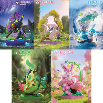 Pokémon Eevee Figurines: Random Eevee Box V3 (1 Random Eevee or Eeveelution Figurine, Chinese) LIVE OR SEALED