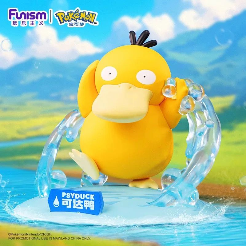 Pokémon Figurines: Gengar, Mimikyu, Pikachu, Charmander, Squirtle, Bulbasaur, Magikarp, Mew, Mewtwo, Dragonite, Meowth, Psyduck (Official Pokemon Chinese Product)