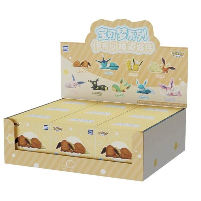Pokémon Sleepy Eevee Figurines: Mystery Box (1 Random Eevee or Eeveelution Figurine, Chinese) LIVE OR SEALED