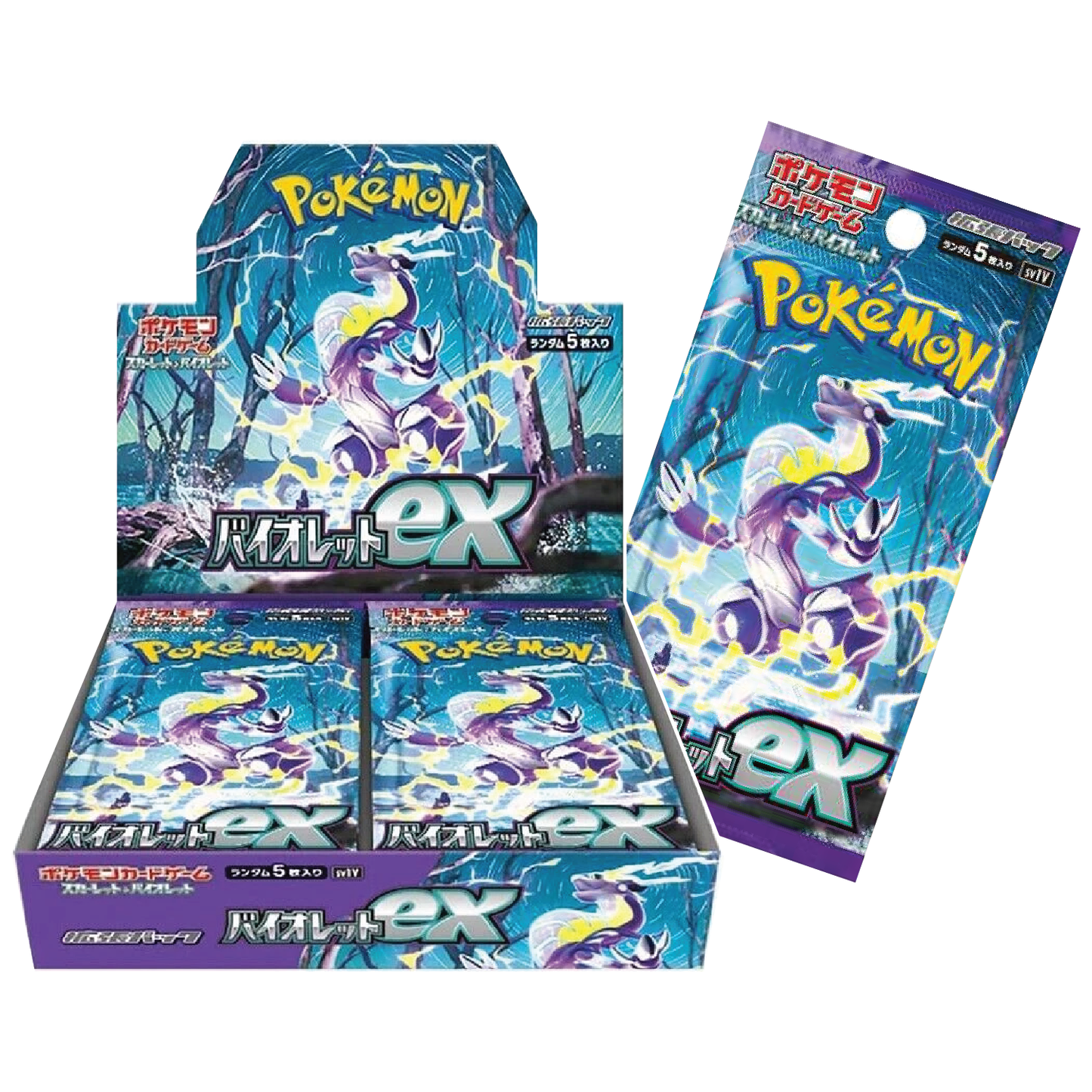 Pokmon TCG | Violet EX Booster Box (Japanese, 30 Booster Packs) TCG Rip Factory Pokmon TCG | Violet EX Booster Box (Japanese, 30 Booster Packs) TCG Rip Factory
