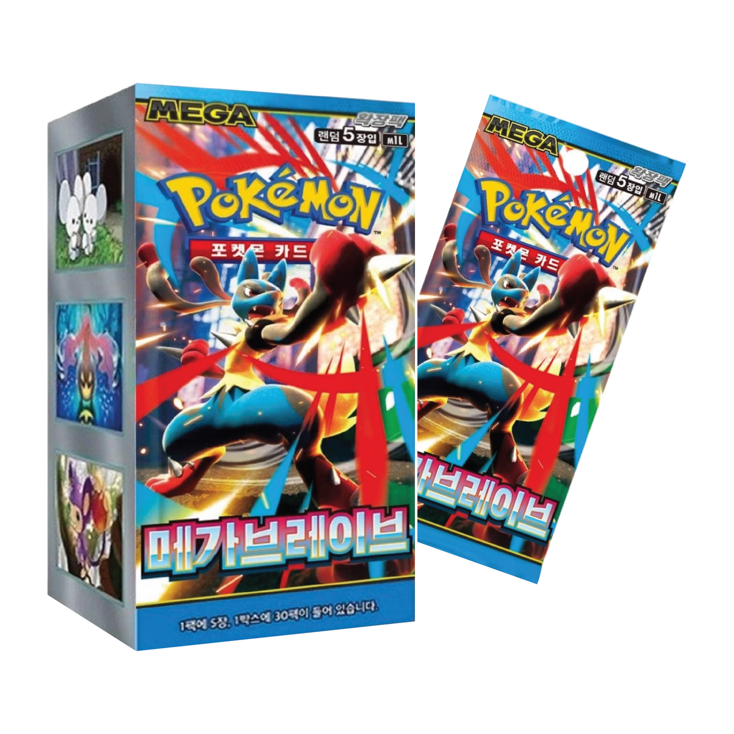 Pokémon TCG: Korean Expansion - Mega Brave Booster Box (30 Booster Packs) [LIVE or SEALED]