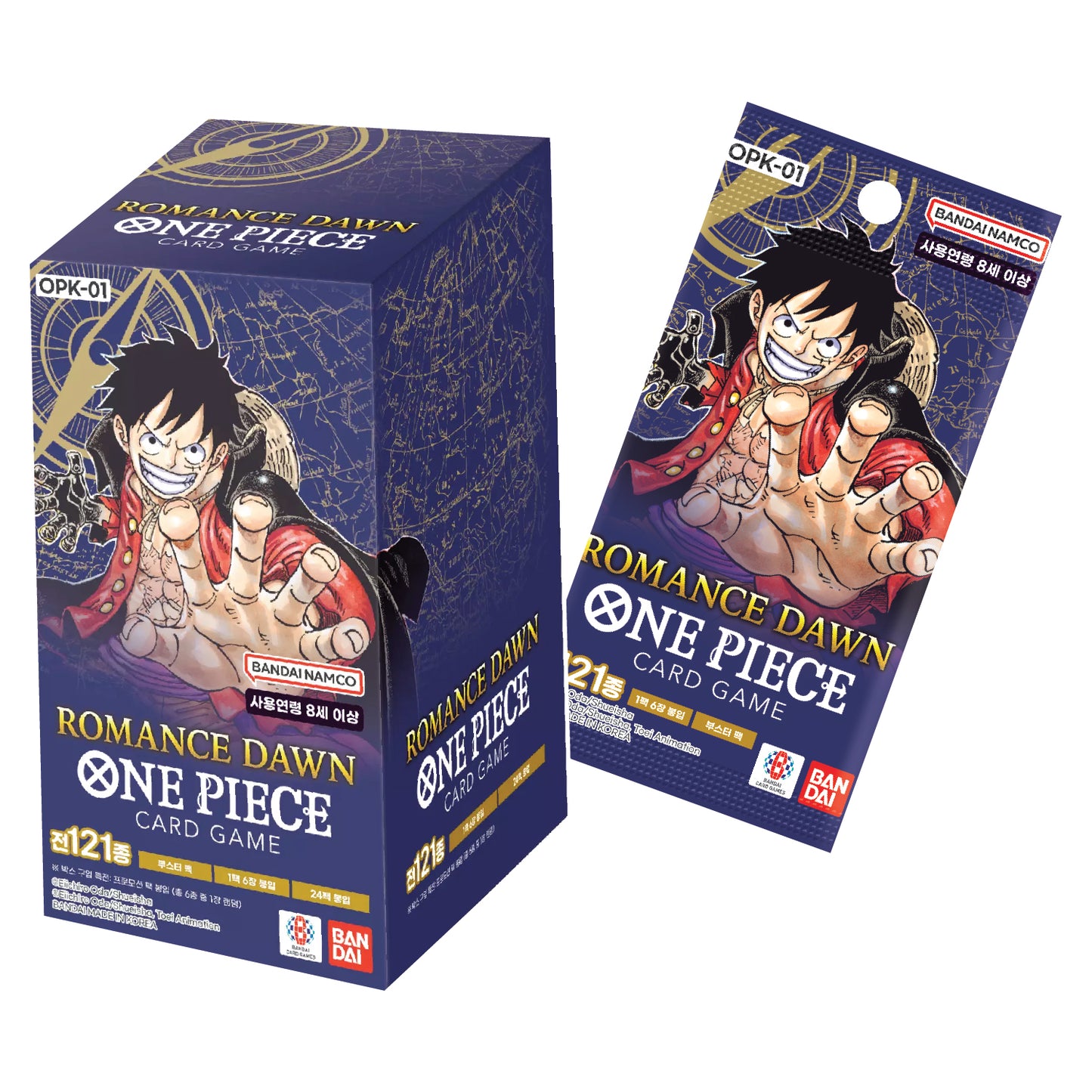 One Piece CCG | Korean Expansion: Romance Dawn (OPK-01) - One Booster Box (24 Booster Packs)