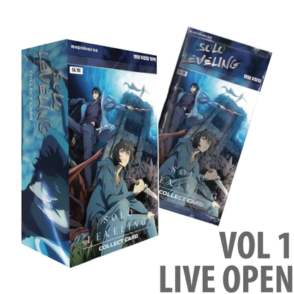 Solo Leveling Booster Box (Mapniverse SL1E OR SL2E, Korean) [LIVE OR SEALED]