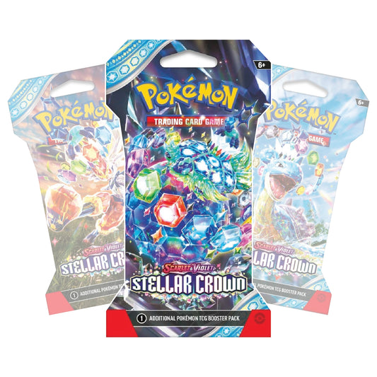 Pokémon TCG | Scarlet & Violet: Stellar Crown - One Sleeved Booster Pack (10 cards per pack)