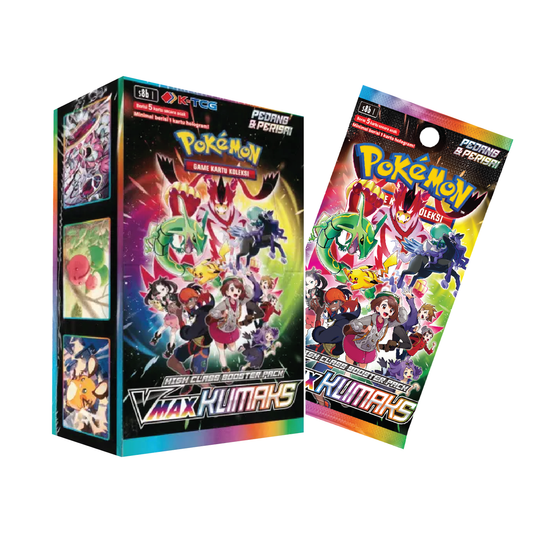 Pokémon TCG: Indonesian Expansion - Vmax Klimaks Booster Box (20 Booster Packs, Indonesian Language)