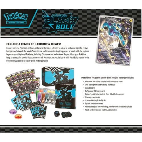 Scarlet & Violet: Black Bolt Elite Trainer Box (ETB) [LIVE or SEALED]