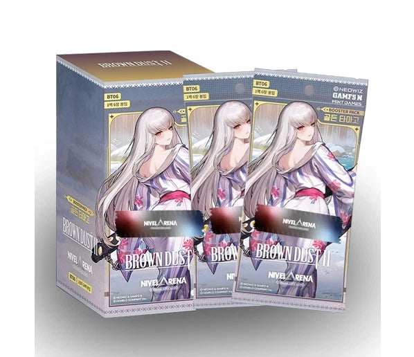 Korean Goddess of Victory TCG: Nikke Nivel Arena Brown Dust Booster Box SB06 TCG Rip Factory Korean Goddess of Victory TCG: Nikke Nivel Arena Brown Dust Booster Box SB06 TCG Rip Factory