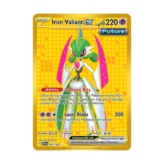 Pokémon TCG: Paradox Rift - Iron Valiant ex GOLD 261/182 (English) (Single)