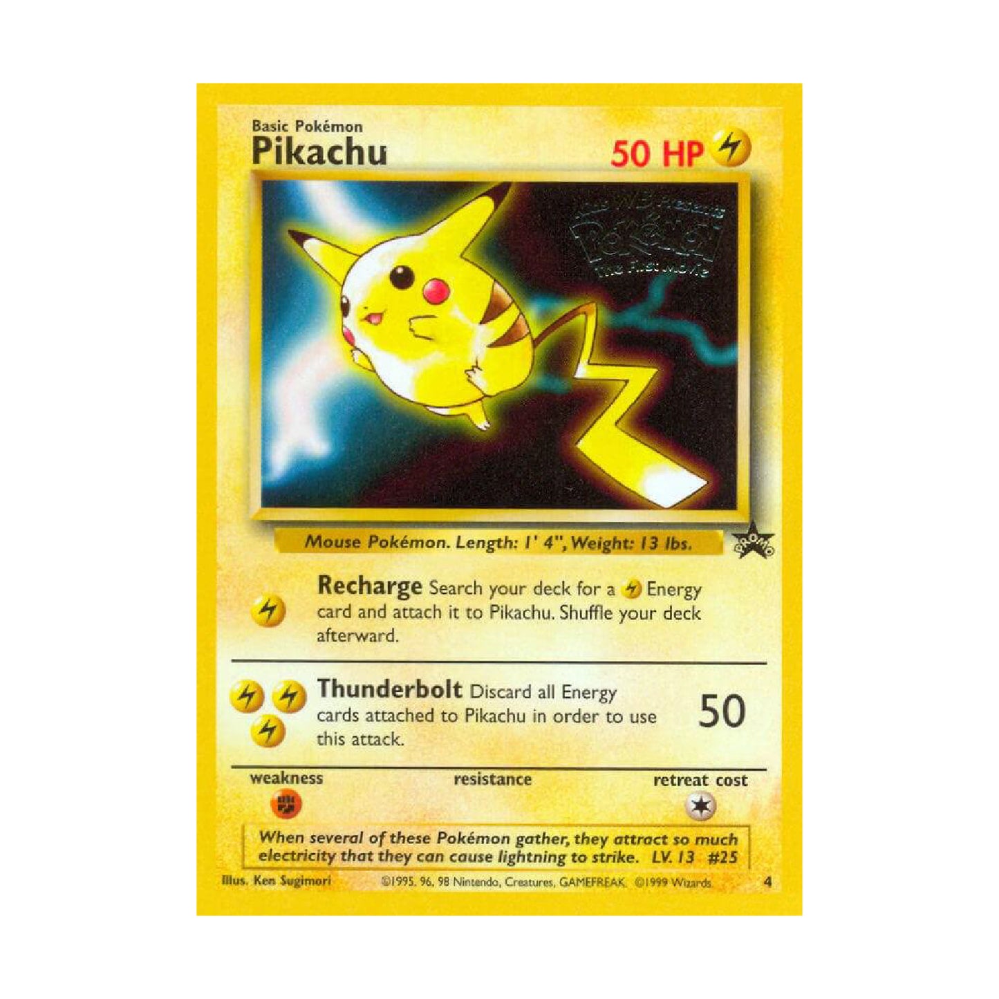 Pokémon TCG: Pokémon: The First Movie - Pikachu #4 (English) (Single)