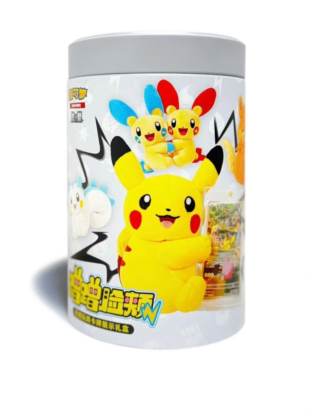 Pokémon Cheek Plush and Card Display: Random Blind Box (Chinese) LIVE OR SEALED